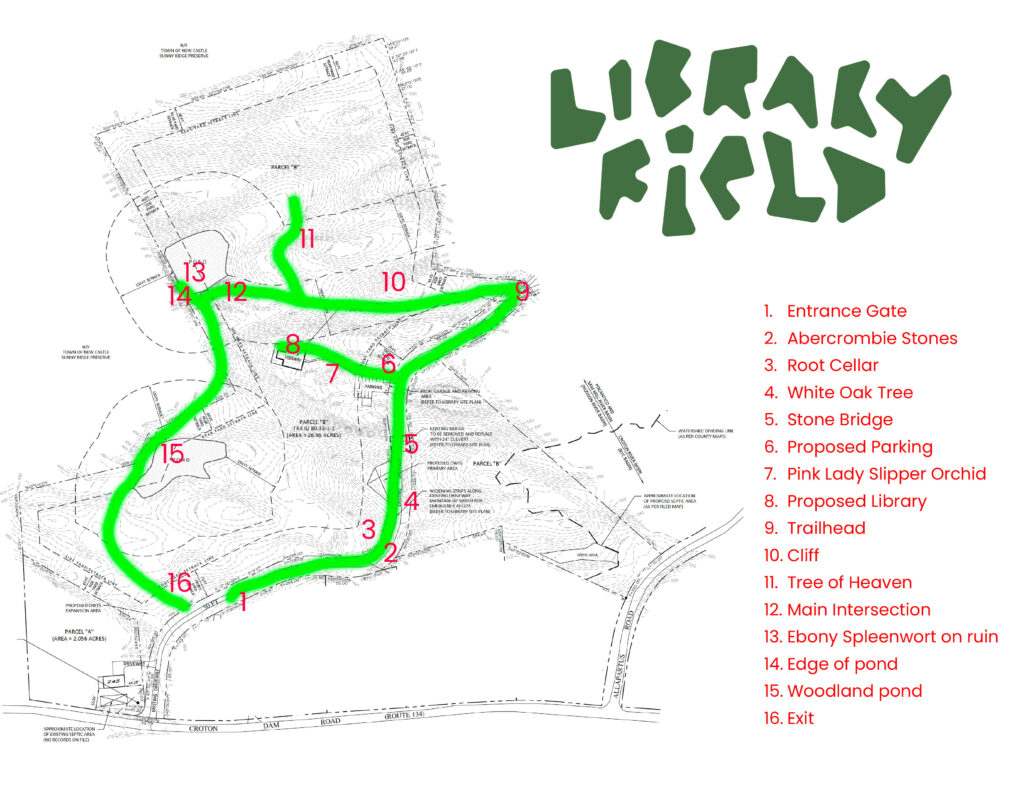 hike map for the Library Field